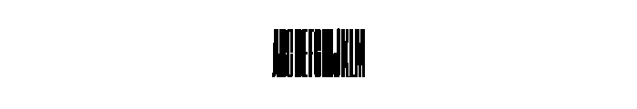 Elong Max Regular Font UPPERCASE