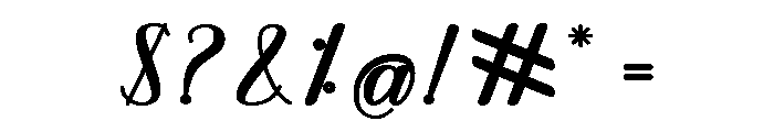 Elora Bold Font OTHER CHARS