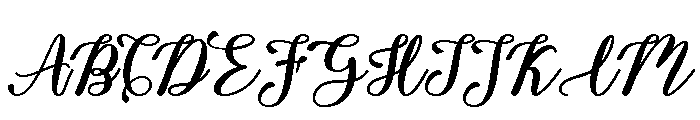 Elora Bold Font UPPERCASE