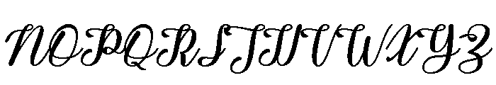Elora Bold Font UPPERCASE