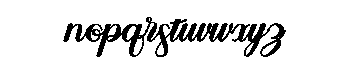 Elora Bold Font LOWERCASE
