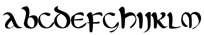 Eltic Font LOWERCASE
