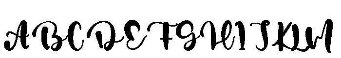 Elviona Font UPPERCASE