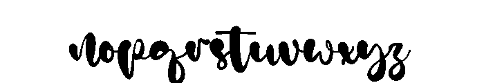 Elviona Font LOWERCASE