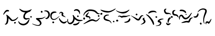 Elvish Font LOWERCASE