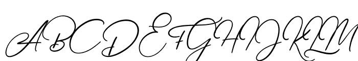 Elysian Script Font UPPERCASE