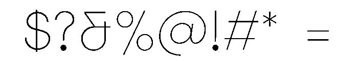 Elms Sans 100 Font OTHER CHARS