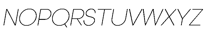 Elms Sans 100italic Font UPPERCASE