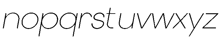 Elms Sans 100italic Font LOWERCASE