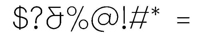 Elms Sans 200 Font OTHER CHARS