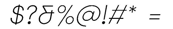 Elms Sans 200italic Font OTHER CHARS