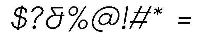 Elms Sans 300italic Font OTHER CHARS