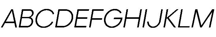 Elms Sans 300italic Font UPPERCASE