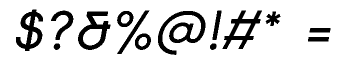 Elms Sans 500italic Font OTHER CHARS