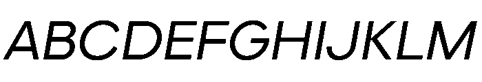 Elms Sans 500italic Font UPPERCASE