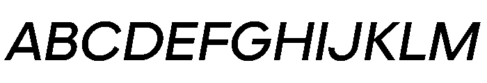 Elms Sans 600italic Font UPPERCASE