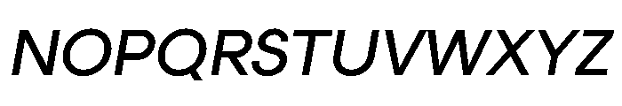 Elms Sans 600italic Font UPPERCASE