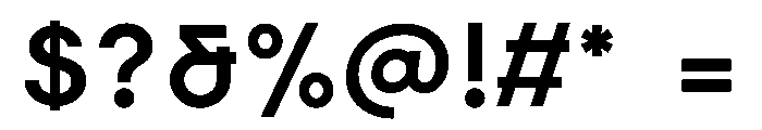 Elms Sans 700 Font OTHER CHARS