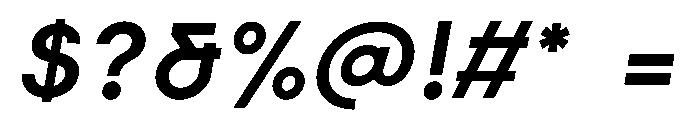Elms Sans 700italic Font OTHER CHARS