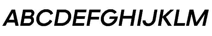 Elms Sans 700italic Font UPPERCASE