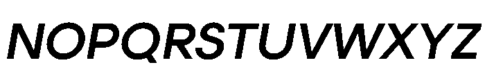 Elms Sans 700italic Font UPPERCASE