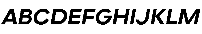 Elms Sans 800italic Font UPPERCASE