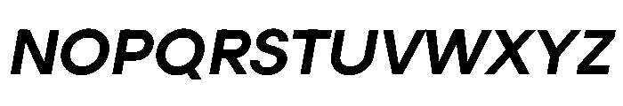 Elms Sans 800italic Font UPPERCASE