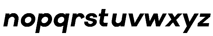 Elms Sans 800italic Font LOWERCASE
