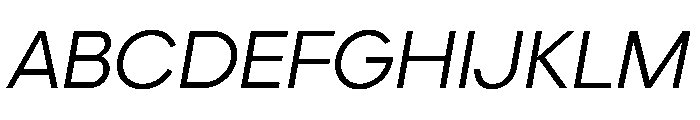 Elms Sans Italic Font UPPERCASE