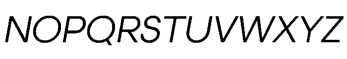 Elms Sans Italic Font UPPERCASE