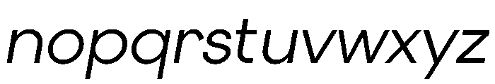Elms Sans Italic Font LOWERCASE