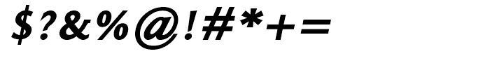 Ela Demiserif Black Italic Font OTHER CHARS