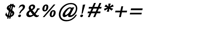 Ela Demiserif Bold Italic Font OTHER CHARS