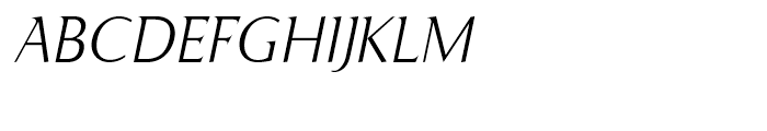 Ela Demiserif Extra Light Caps Italic Font UPPERCASE