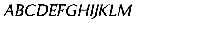 Ela Demiserif Plain Italic Font UPPERCASE