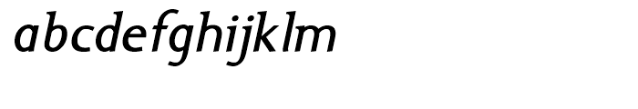 Ela Demiserif Plain Italic Font LOWERCASE