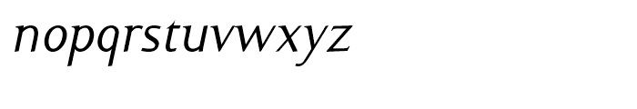 Ela Demiserif Regular Italic Font LOWERCASE