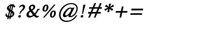 Ela Demiserif Semi Bold Caps Italic Font OTHER CHARS