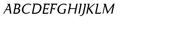 Ela Demiserif Semi Light Caps Italic Font UPPERCASE