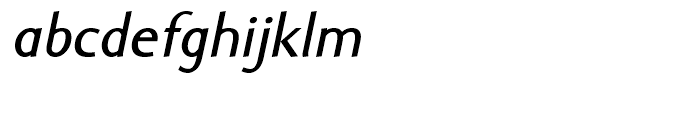 Ela Sans Semi Bold Italic Font LOWERCASE