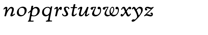 Eldorado Micro Italic Font LOWERCASE