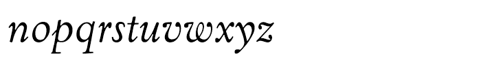 Eldorado Text Italic Font LOWERCASE