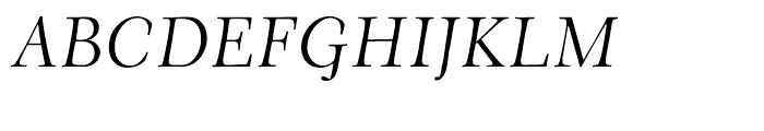 Eldorado Text Light Italic SC Font UPPERCASE