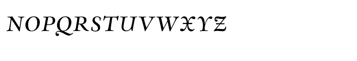 Eldorado Text Light Italic SC Font LOWERCASE