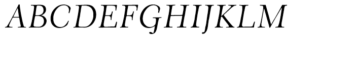 Eldorado Text Light Italic Font UPPERCASE