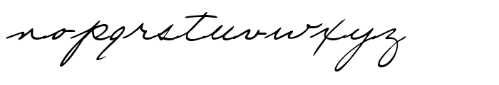 Eleanor Handwriting Regular Font LOWERCASE