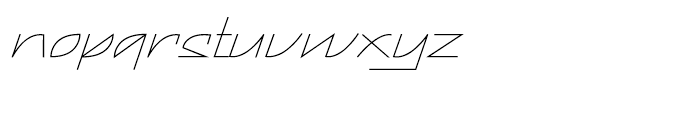 Electrasonic X Fine Font LOWERCASE