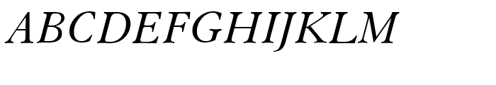 Elegant Garamond Italic Font UPPERCASE