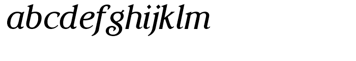 Elegante Medium Italic Font LOWERCASE