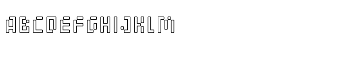 Element 15 Round Outline Font UPPERCASE